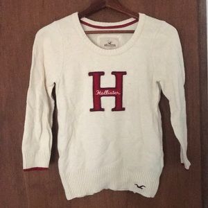 Hollister Letter Sweater Size L